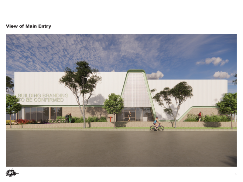 View of building entry to Marion Road.